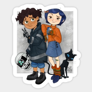 Coraline and Wybie Sticker